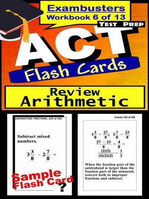 cover image of ACT Test Arithmetic&#8212;Exambusters Flashcards&#8212;Workbook 6 of 13